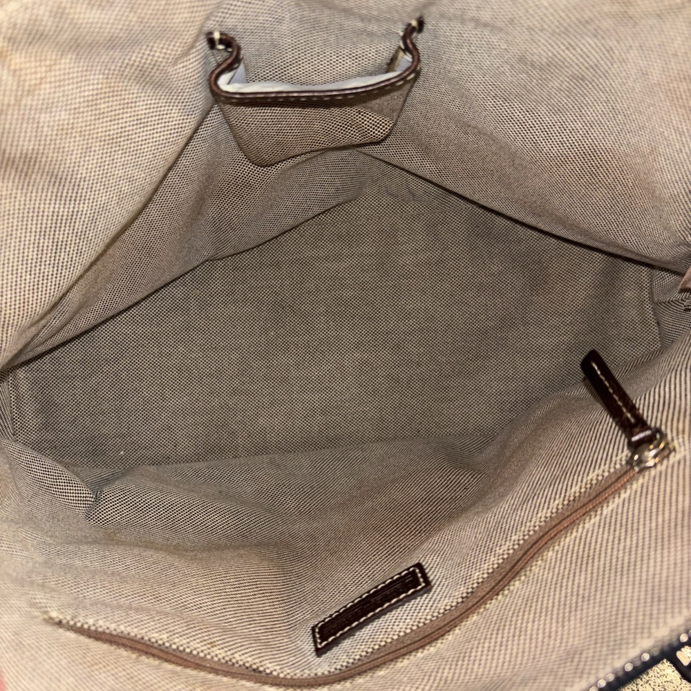 Dooney & Bourke Blue Signature Donegal Crest Dome Satchel - Picture 8 of 10